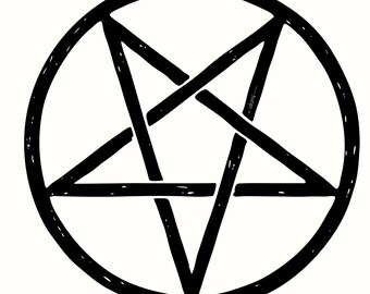 Pentagram SVG | Witchy Pagan Symbol Clipart, pentagram svg, witchcraft svg, occult clipart, pagan cricut file, mystical svg | T-shirt Design