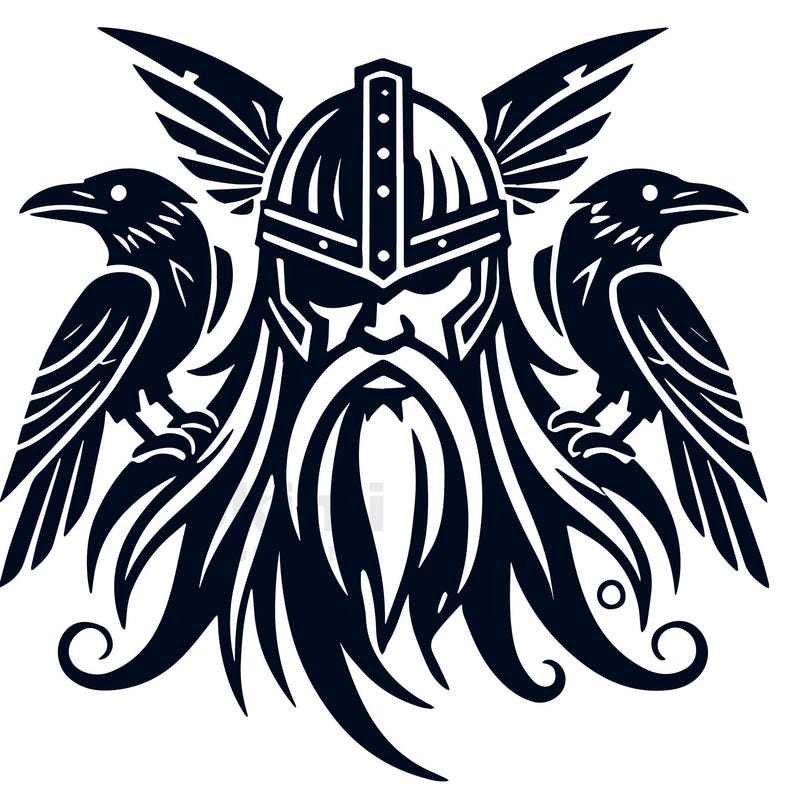 Odins Ravens Tattoo - Etsy