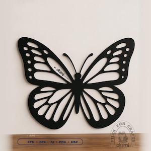 Butterfly Laser Cut Files , Butterfly Wall Art Svg , Wood Wall Art | Home Decoration , Digital download: dxf png eps ai svg pdf image 1