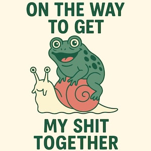 Conception de T-shirt drôle de grenouille SVG PNG pour Cricut et sublimation |  Conception de chemise sass drôle |  Téléchargement numérique | Grenouille et escargot drôles png