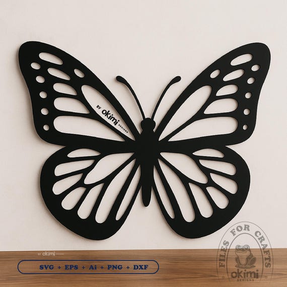 Butterfly Laser Cut Files  , Butterfly Wall Art Svg , Wood Wall Art | Home Decoration , Digital download: dxf png eps ai svg pdf