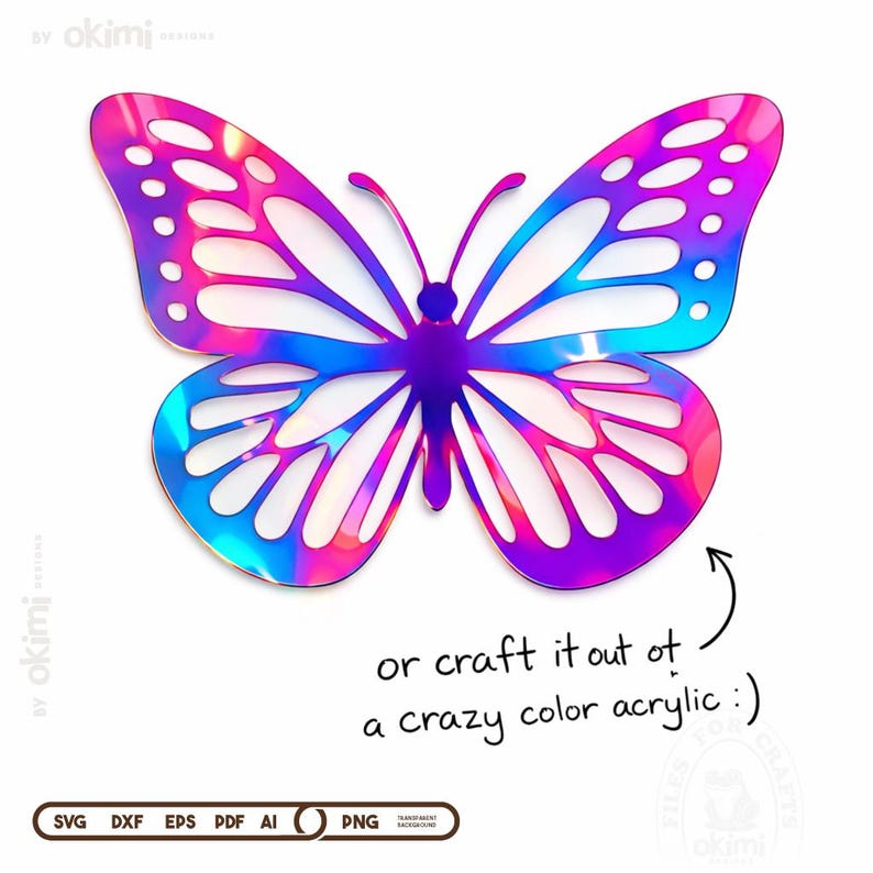 Butterfly Laser Cut Files , Butterfly Wall Art Svg , Wood Wall Art | Home Decoration , Digital download: dxf png eps ai svg pdf image 2