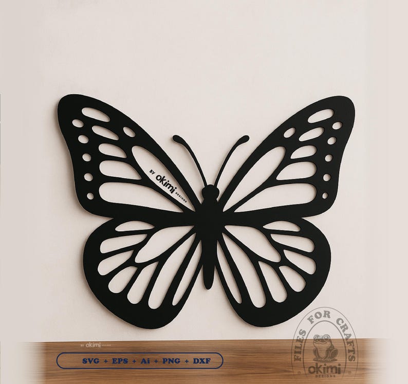 Butterfly Laser Cut Files , Butterfly Wall Art Svg , Wood Wall Art | Home Decoration , Digital download: dxf png eps ai svg pdf image 1