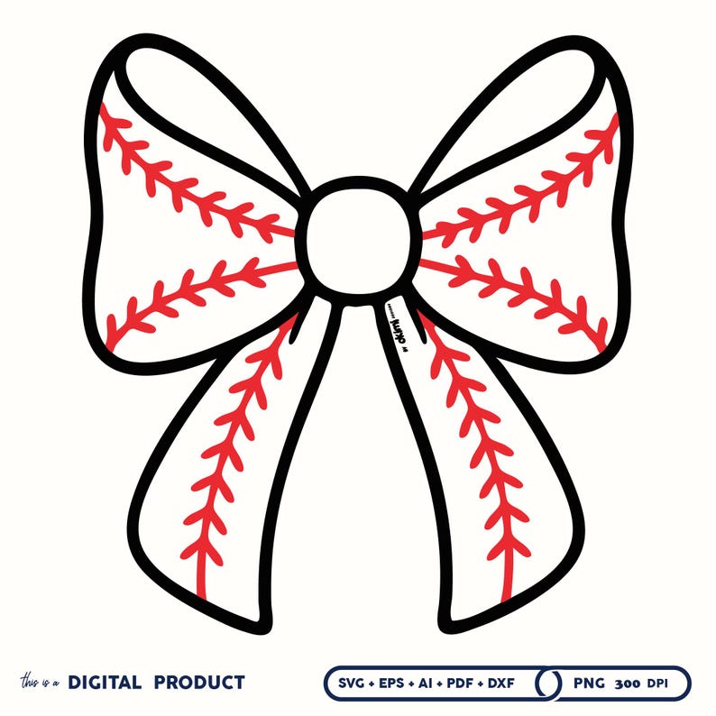 Title: Baseball Bow SVG | Cute Sports Mom Clipart for Cricut Projects ...