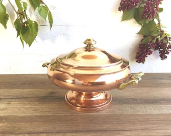 蓋付き銅製キャセロール皿、フランス 70 年代のヴィンテージ - Etsy 日本