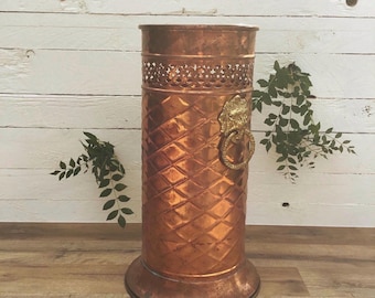 傘立て 銅 真鍮 ブロカント ウエスタンブーツ アンティーク