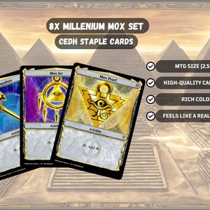 Conjunto Millennium Mox Proxy para MTG: 8 cartas de arte completo para coleccionistas y jugadores de EDH