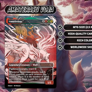 Amaterasu x Voja, Carta Proxy de Mandíbulas del Cónclave MTG: Pieza única de Commander y de colección