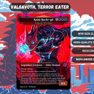 Valgavoth | Carte de procuration Kaiju n° 8 MTG – Commander de base pour les collectionneurs