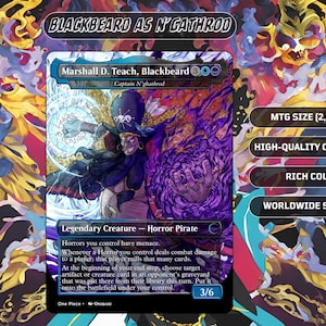 Barbe noire de One Piece – Carte de procuration MTG Captain N'gathrod | Coup de coeur du commandant et des collectionneurs