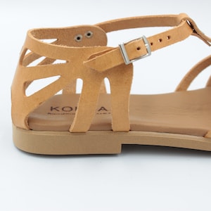 Women Fisherman sandals are made with 6 thin criss-cross straps that close all the toes and a closed heel with holes that help your feet breathe. Minimalist sandals are suitable for birthday gift