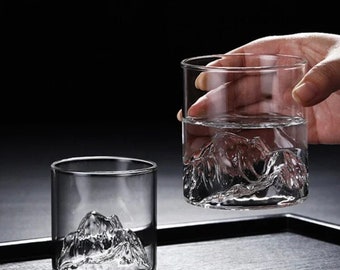 Mountain Glass Tumbler | Mountain Whiskey Glass