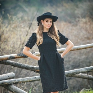 slim fit dress slacks Noor' Tea-Length Fit-and-Flare western Dress – Apsarahub main image 0