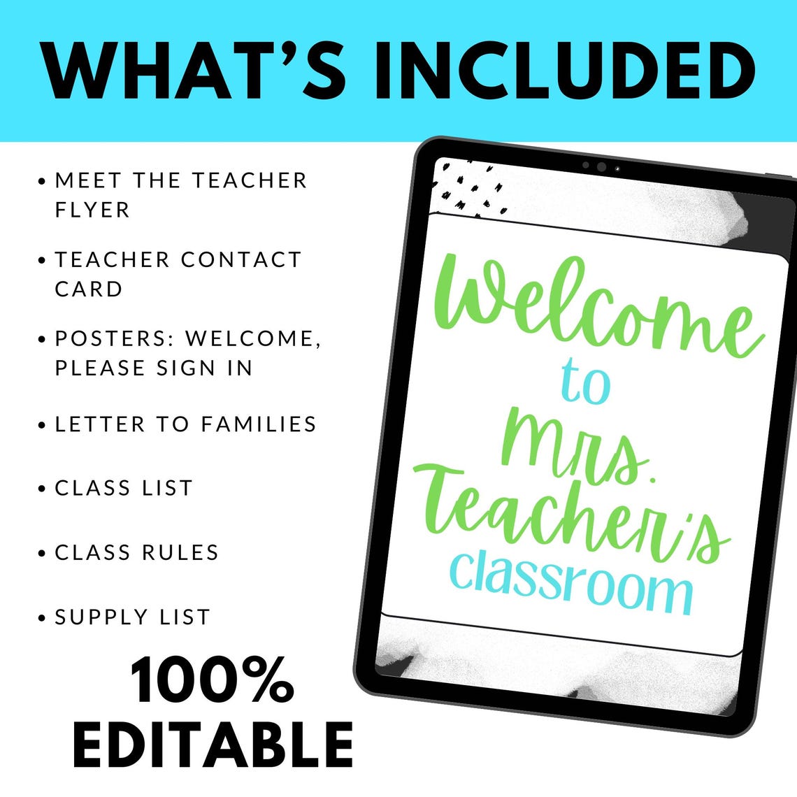Editable Meet the Teacher Forms - Best in Class - Etsy
