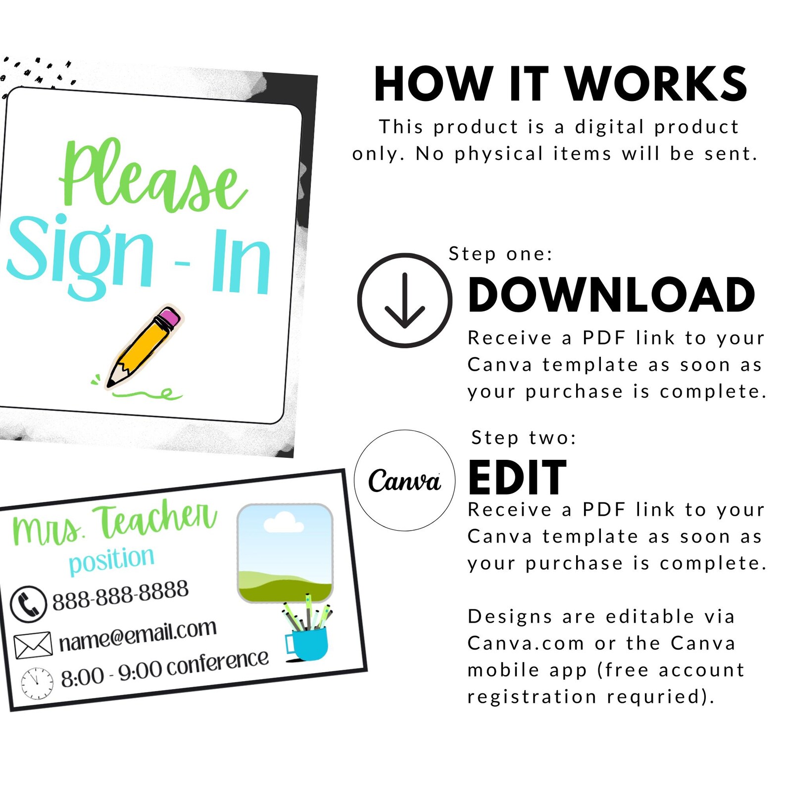 Editable Meet the Teacher Forms - Best in Class - Etsy