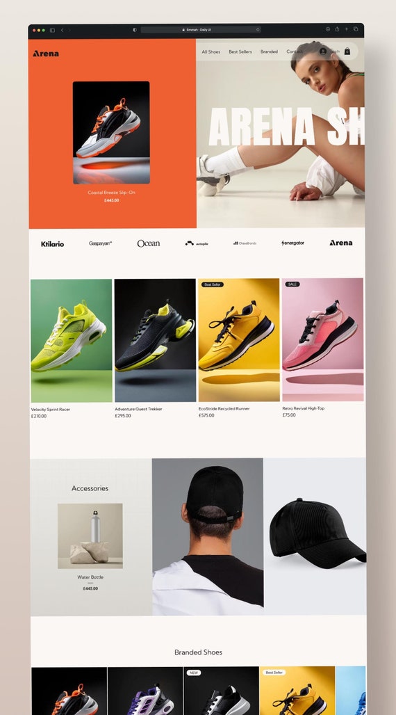 Shoe Store Website Template: Online E-commerce Wix Studio - Main Image