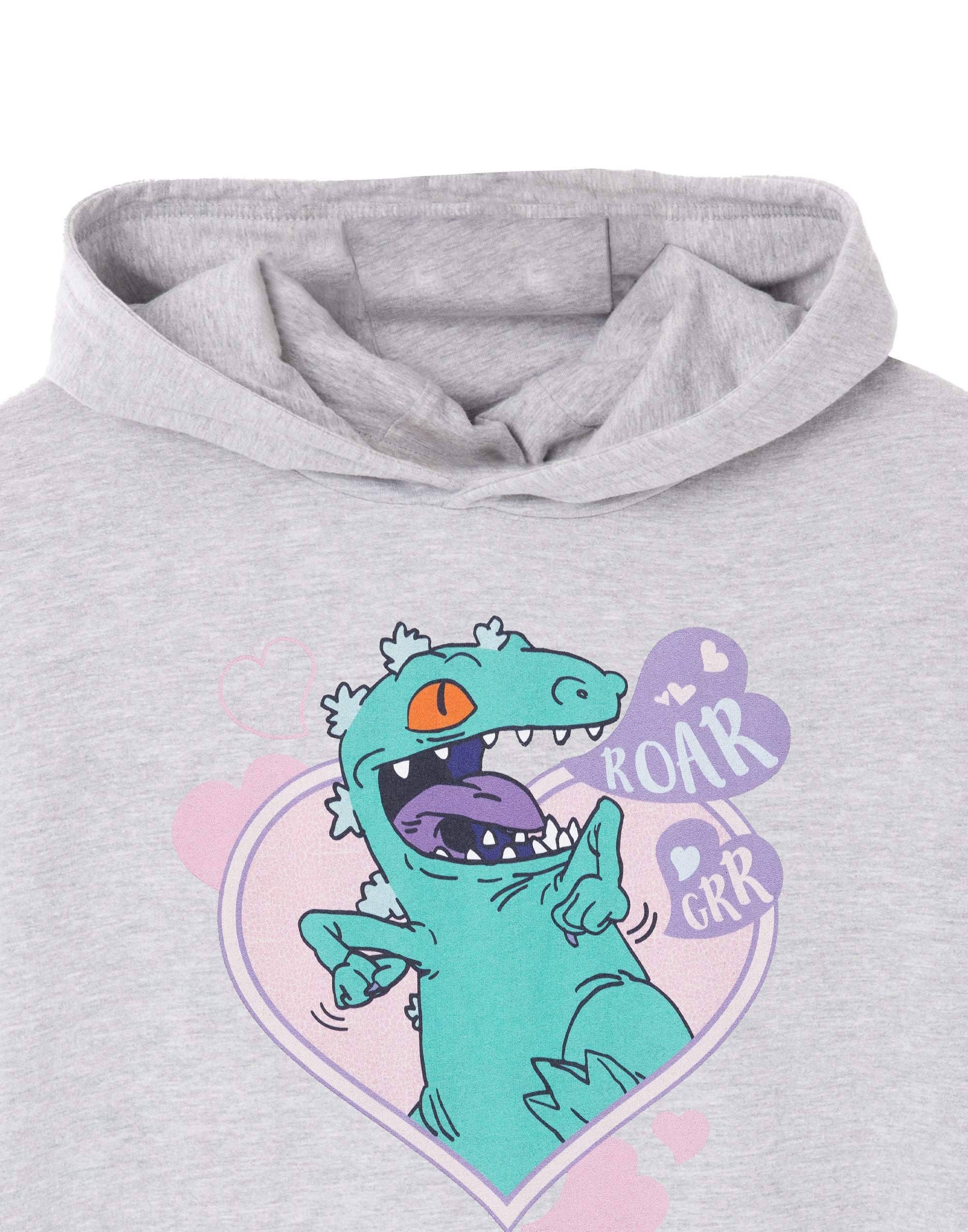 Rugrats Womens Hoodie Grey Reptar Roar Graphic Hoodie for Ladies Relaxed Fit Classic 90s Apparel Warm Nostalgic Hoody Apparel Gift Etsy