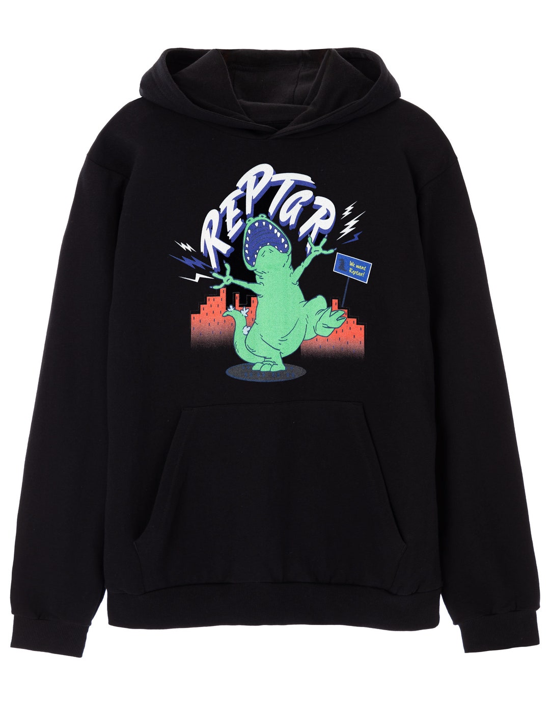 Rugrats Adults Hoodie Reptar Roar Graphic Hoodie Unisex Black Pullover Hoody Sweater Classic 90s Nostalgic Merchandise Gift and Her Etsy Canada