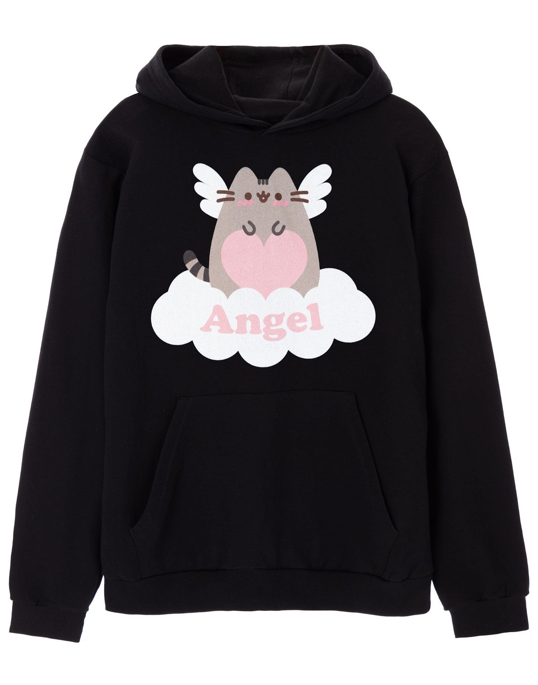 thumbnail image 2 of Pusheen Women's Wearable Hooded Blanket – Cozy Fleece Cat Hoodie Pullover For Lounge & Comfort (Brown) 2 of 13