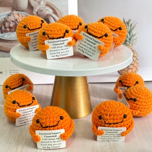 Batch emotional support Crochet cheese balls, Food enthusiasts, Crochet food/Cheese/Cheese balls ,Table decorations,Crochet Big Cheese