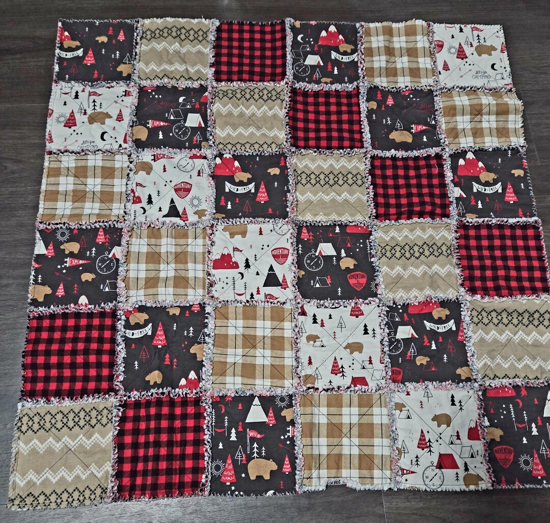 Adventure Baby Rag Quilt - Etsy