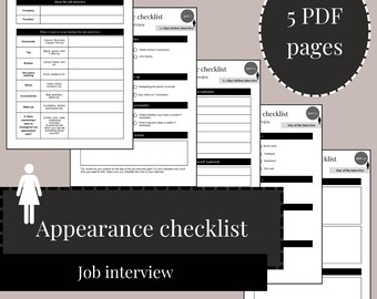 Printable planner / job interview / office outfit / interview tips / work clothes / workwear / formal attire / business attire / interview