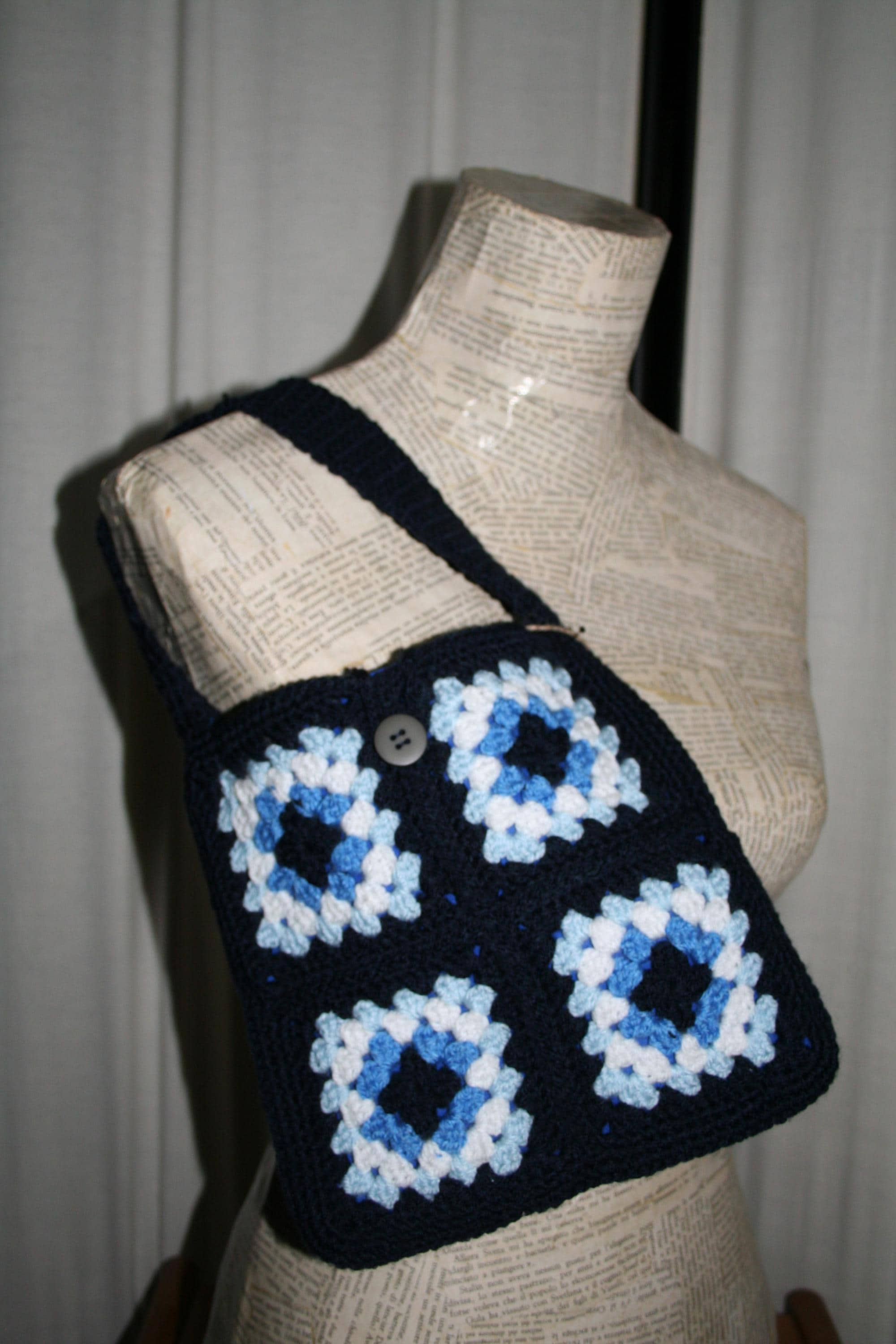Small bags with granny tiles