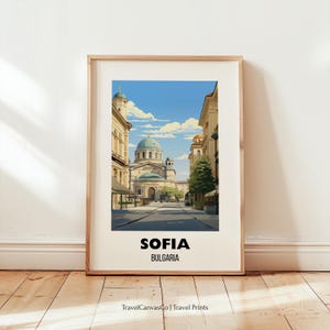 Sofia Bulgaria Travel Wall Art Poster Print, Sofia Bulgaria Travel Gift, Europe Travel Prints, Printable City Poster, Digital Download Art