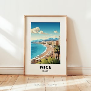 Nice France Print Wall Art, Nice France Poster, Nice France Home Decor, Nice France Wall Art, Nice Gift Cityscape Art Print Digital Download