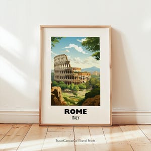 Rome Travel Poster Wall Art, City Art Poster, Europe Travel Prints, Italy Wall Art, Rome Gift, Rome Print, Digital Download Wall Art