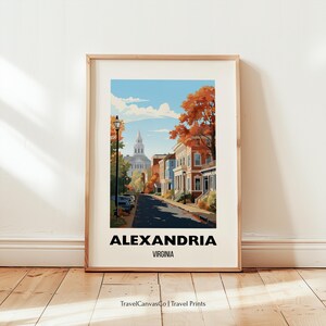 Alexandria Virginia Travel Print Wall Art, Alexandria Poster, Alexandria Virginia Gift, Printable City Poster Art, Digital Download Decor