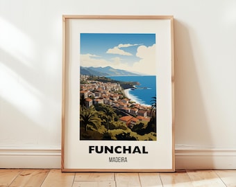 Funchal Portugal reisposter kunstafdruk
