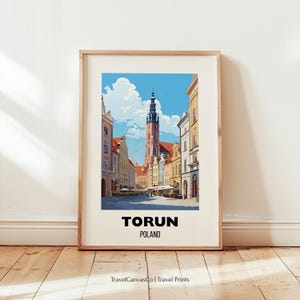 Torun Travel Print Wall Art, Torun Poland Travel Poster, Poland Travel Prints, Poland Art Lover Gift, Torun Wall Decor, Digital Download