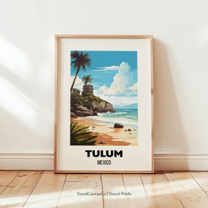 Tulum Travel Poster Wall Art, City Art Print, Mexico Travel Prints, Mexico Wall Art, Tulum Gift, Tulum Print, Digital Download Wall Art