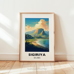 Sigiriya Travel Print Sri Lanka, Sigiriya Poster, Sigiriya Wall Art, Sri Lanka Gift, Sri Lanka Print, Digital Download Gift Print Home Decor