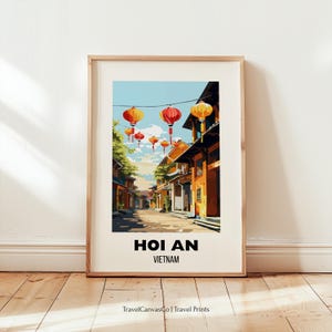 Hoi An Vietnam Travel Print Wall Art, Hoi An Poster, Hoi An Artwork, Vietnam Print, Vietnam Poster Decor, Wedding Gift, Digital Download