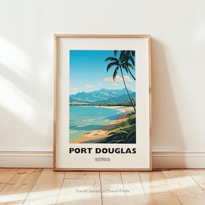 Port Douglas Travel Print Wall Art, Australia Poster Print, Port Douglas Home Decor Artwork Gift, Queensland Printable Digital Download Art