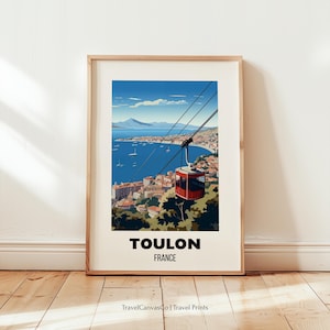 Toulon Travel Poster Wall Art, Toulon City Art Print, France Artwork Poster Prints, Toulon Home Decor, Toulon Gift, Digital Download
