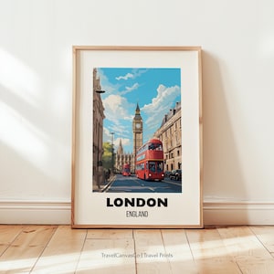 London Travel Poster Wall Art, City Art Poster, Europe Travel Prints, England Wall Art, London Gift, London Print,Digital Download Wall Art