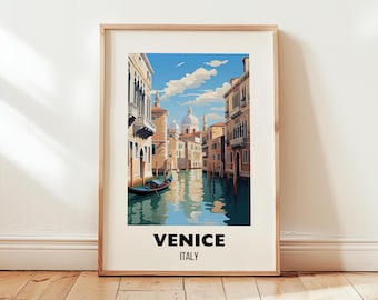Venice Travel Poster Wall Art, City Art Poster, Europe Travel Prints, Italy Wall Art, Venice Gift, Venice Print, Wall Art