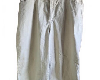 Pantalones cortos capri para mujer Dana Buchman, talla 18W, color crema
