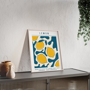 Poster Lemons with Wooden Frame afbeelding 10