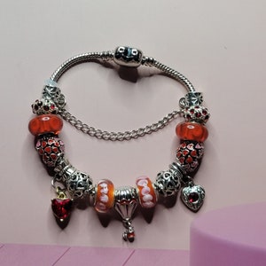 Hearts Pandora style bracelet