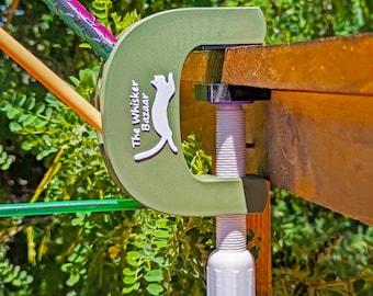 Kitty Clamp - Universal Cat Toy Holder, Furniture Safe
