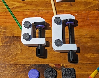 Kitty Clamp Mini *August 2025 Design Update* | Custom Cat Teaser Toy Holder | Fits 11mm-13mm Toy Handles | Holds at 80 or 50 degree angle