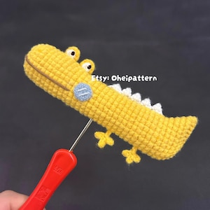 Padrão de Crochê Mini Crocodilo
