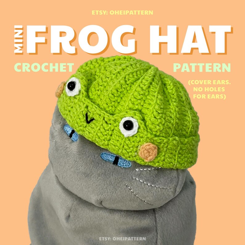 Mini Frog Hat Crochet Pattern - Etsy