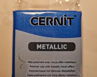 Cernit Metallic Blau 56g Nr. 200