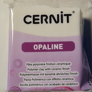 Cernit Opaline White 56g nr 010 Polymer Clay - glina modelarska - utwardzana w piecu