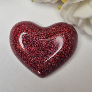 Imán de nevera - corazón de resina epoxi - imán - pequeño regalo - pequeña decoración - atención - buen humor - tablero magnético - imán de corazón